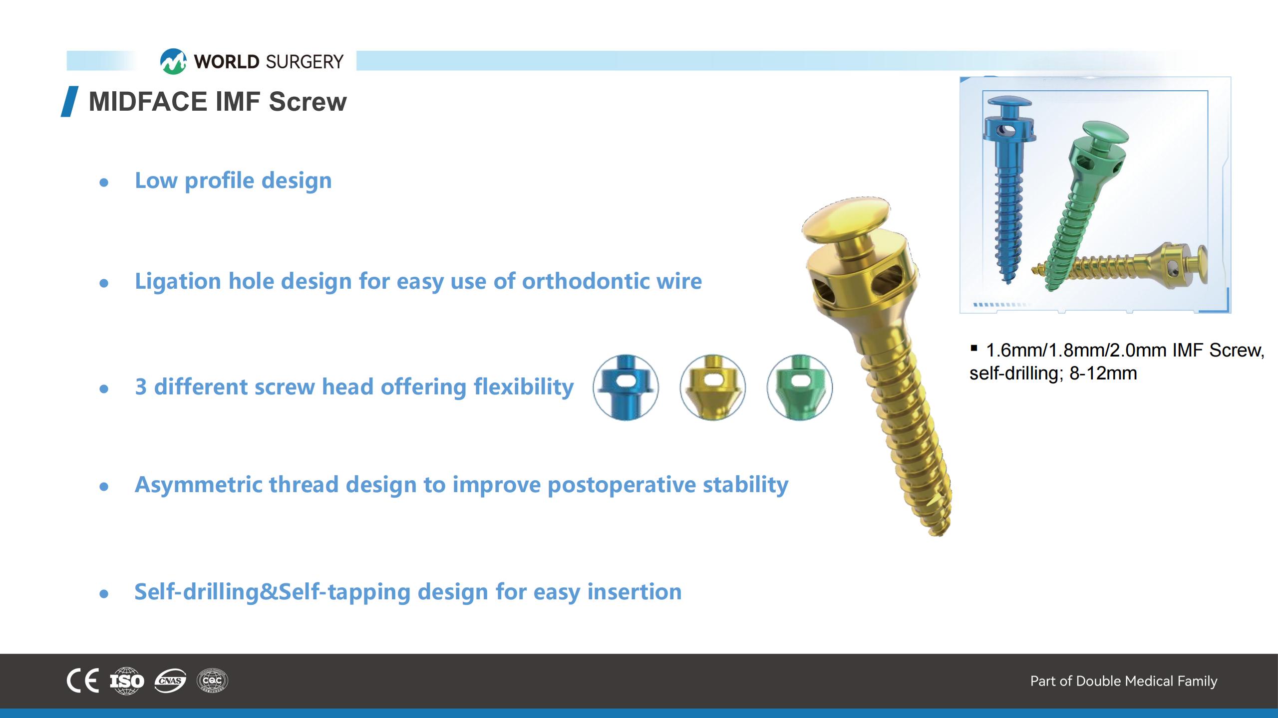 Intermaxillary Fixation (IMF) Screw