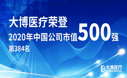 Double Medical stieg nach Marktkapitalisierung in Chinas Top 500 Unternehmen ein   in   2020!